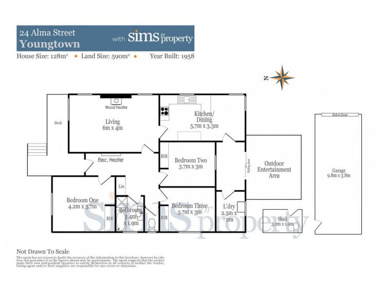 24 Alma Street, Youngtown TAS 7249 Floorplan