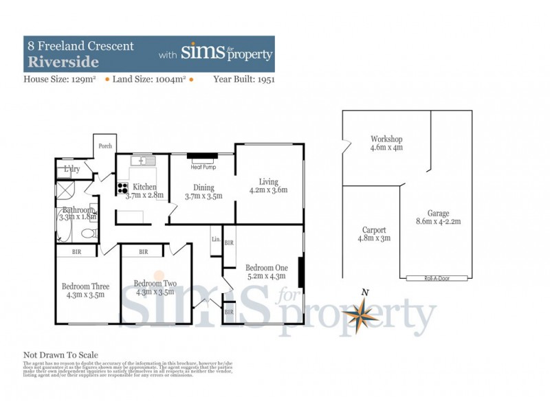 8 Freeland Crescent, Riverside TAS 7250 Floorplan