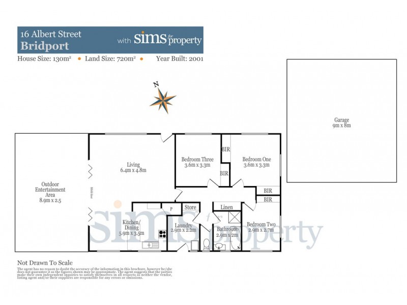 16 Albert Street, Bridport TAS 7262 Floorplan