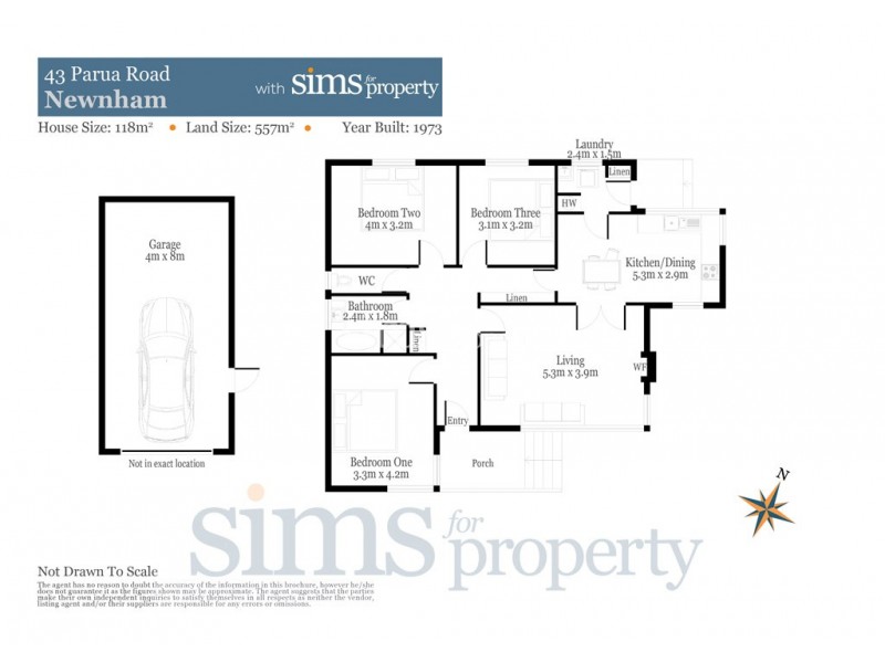 43 Parua Road, Newnham TAS 7248 Floorplan