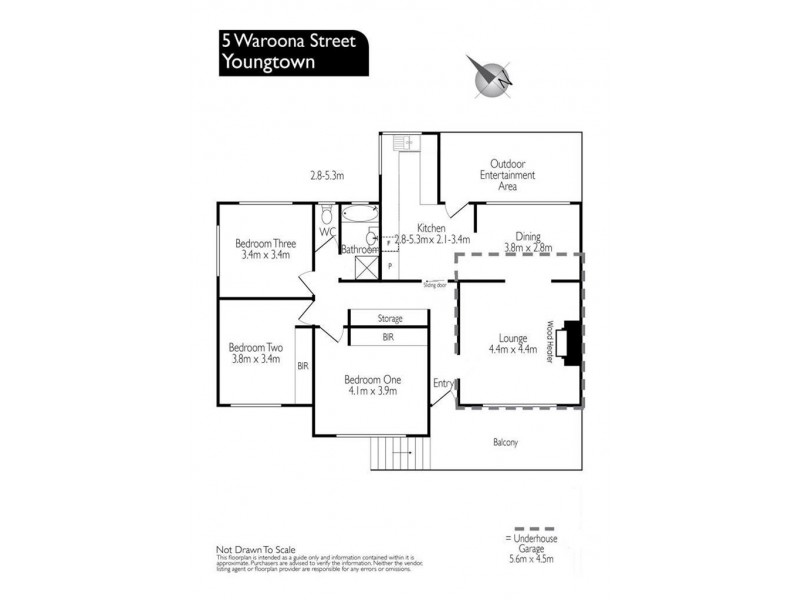 5 Waroona Street, Youngtown TAS 7249 Floorplan