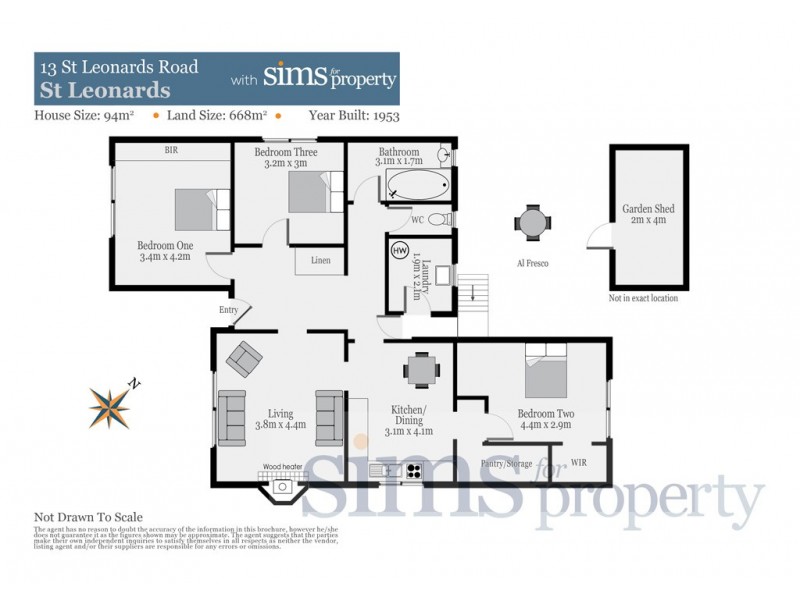 13 St Leonards Road, St Leonards TAS 7250 Floorplan