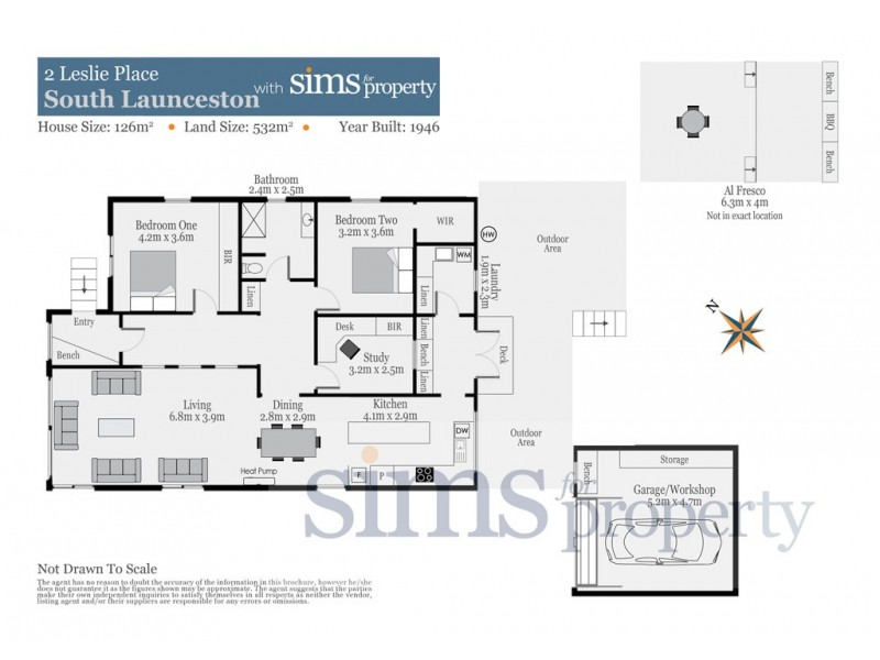 2 Leslie Place, South Launceston TAS 7249 Floorplan