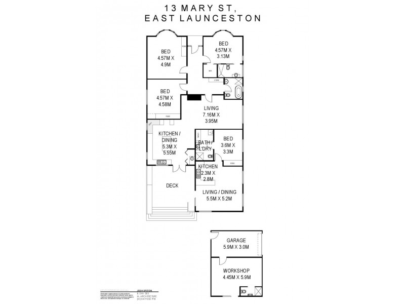 13 Mary Street, East Launceston TAS 7250 Floorplan