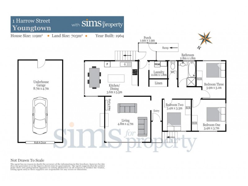 1 Harrow Street, Youngtown TAS 7249 Floorplan