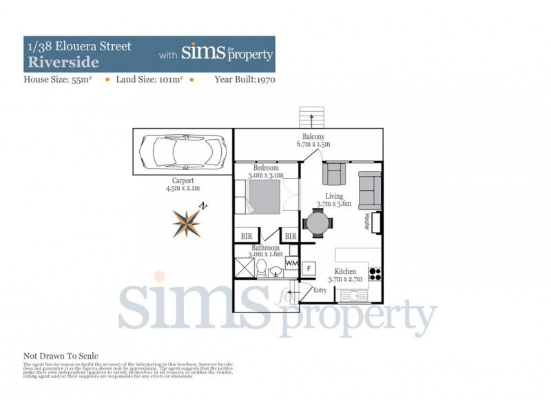 1/38 Elouera Street, Riverside TAS 7250 Floorplan