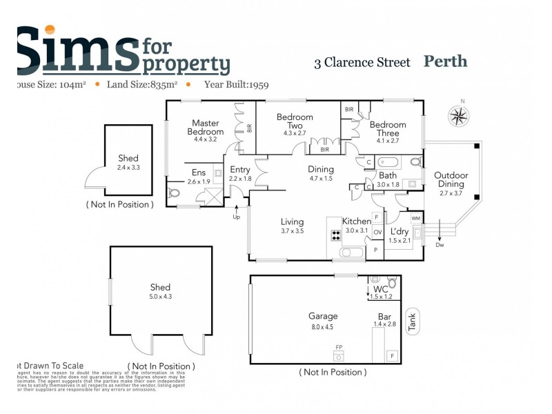 3 Clarence Street, Perth TAS 7300 Floorplan