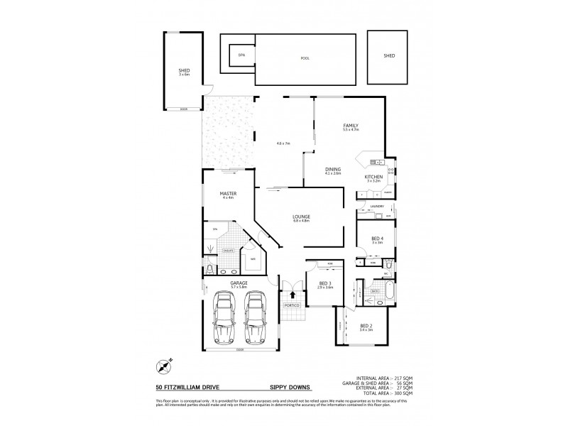 50 Fitzwilliam Drive, Sippy Downs QLD 4556 Floorplan