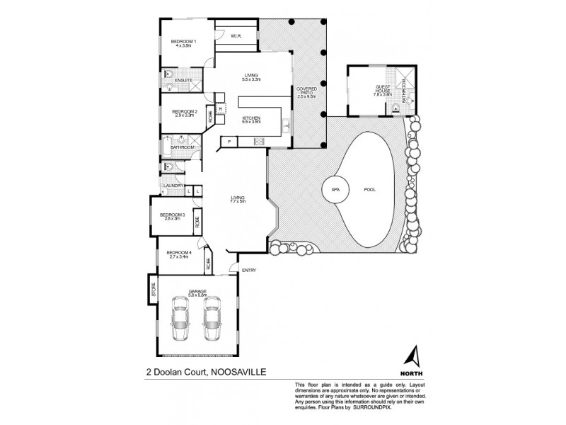 2 Doolan Ct, Noosaville QLD 4566 Floorplan