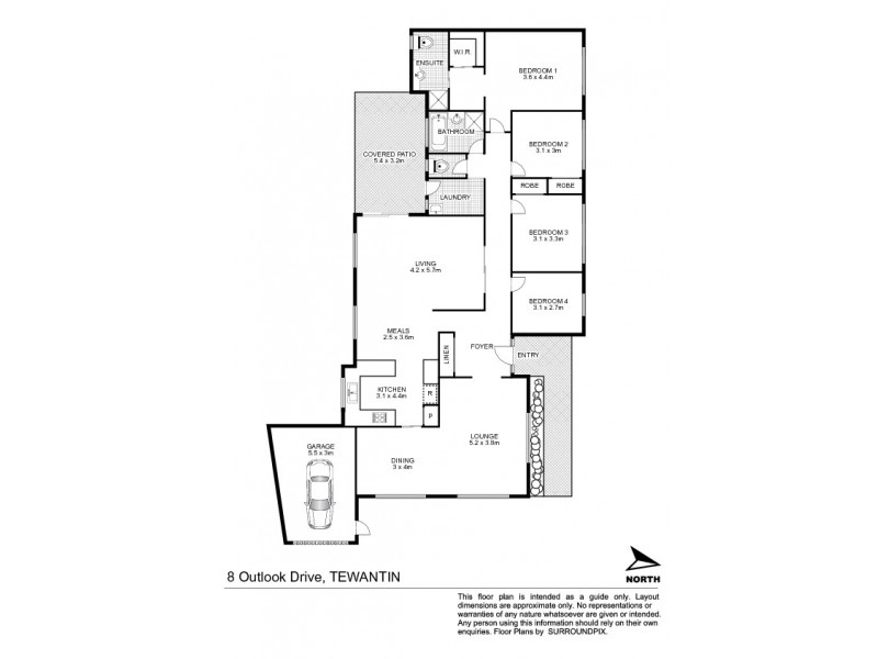 8 Outlook Drive, Tewantin QLD 4565 Floorplan