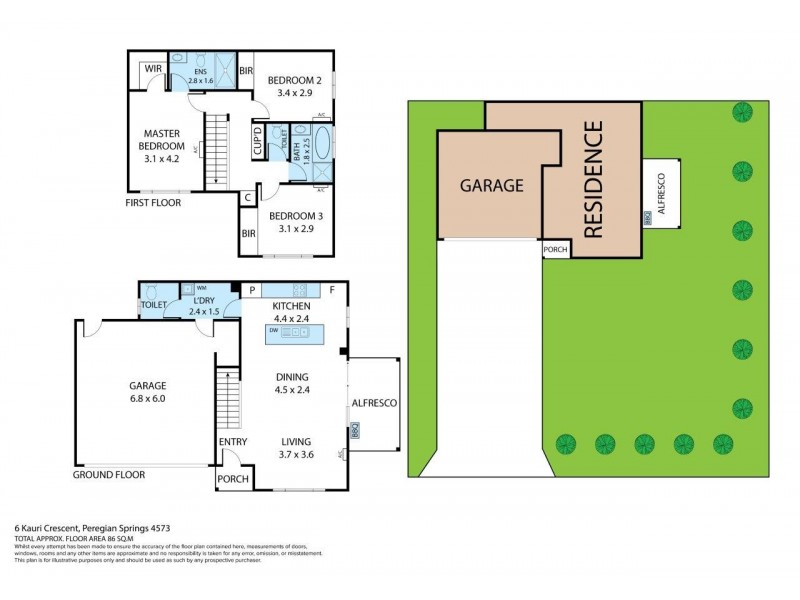 1/44 Kauri Crescent, Peregian Springs QLD 4573 Floorplan