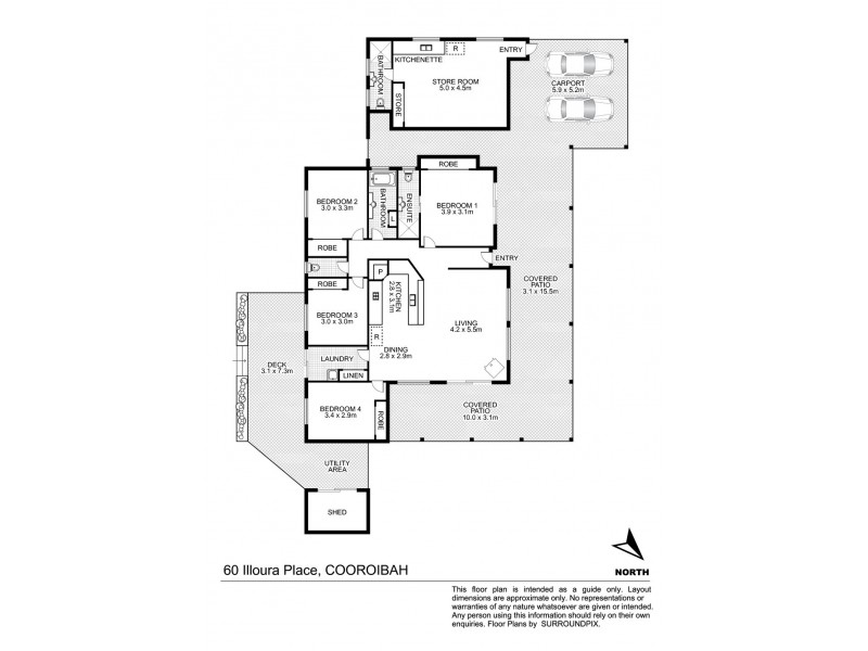 60 Illoura Place, Cooroibah QLD 4565 Floorplan