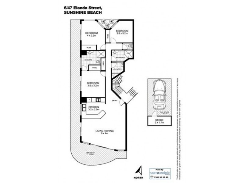 6/47 Elanda Street, Sunshine Beach QLD 4567 Floorplan