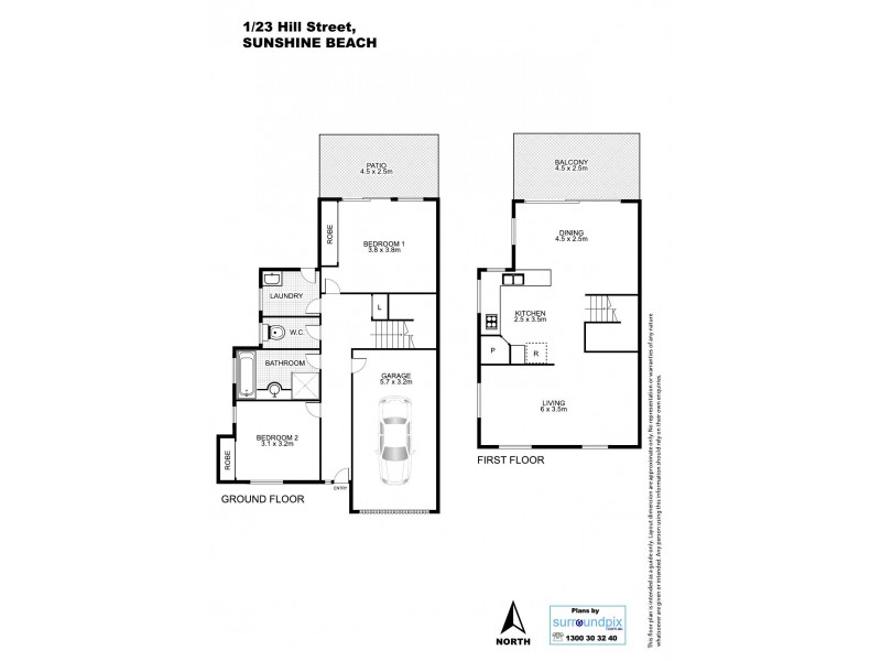 1/23 Hill Street, Sunshine Beach QLD 4567 Floorplan
