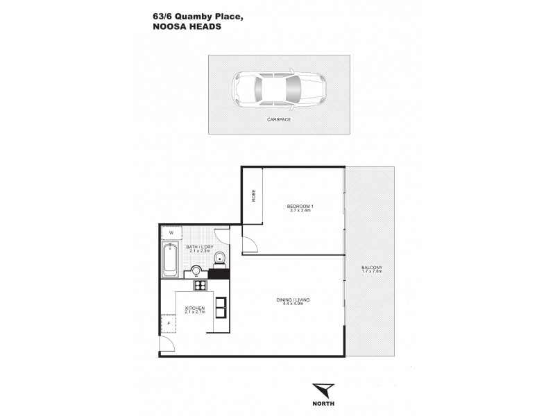 63/6 Quamby Place, Noosa Heads QLD 4567 Floorplan