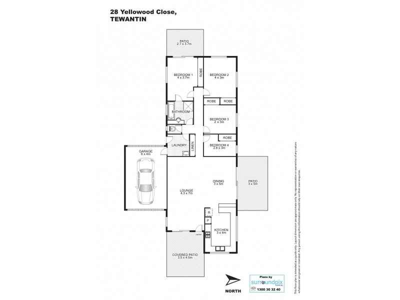 28 Yellowood Close, Tewantin QLD 4565 Floorplan