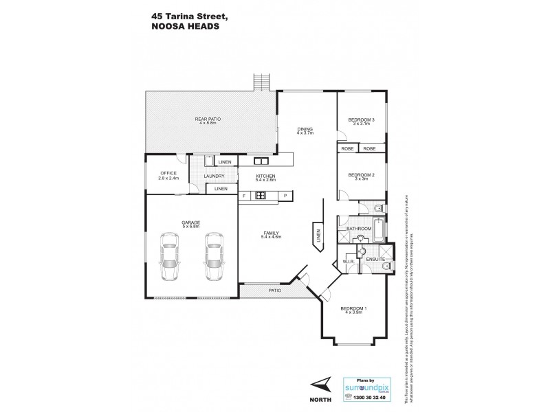 45 Tarina Street, Noosa Heads QLD 4567 Floorplan