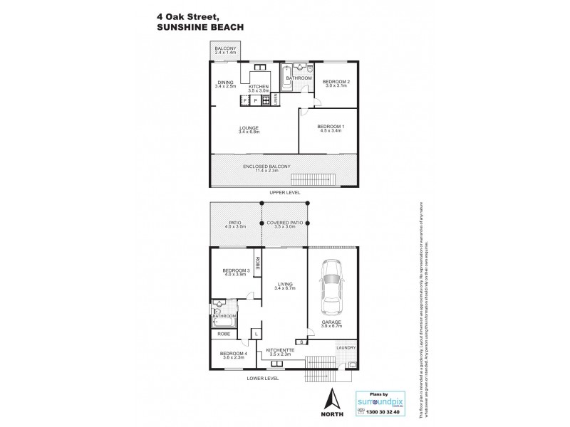 4 Oak Street, Sunshine Beach QLD 4567 Floorplan