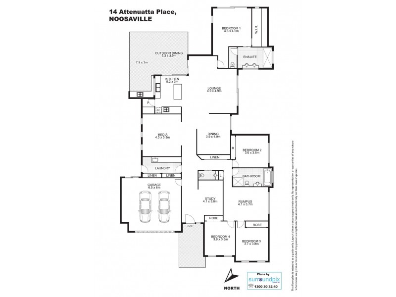 14 Attenuatta Place, Noosaville QLD 4566 Floorplan