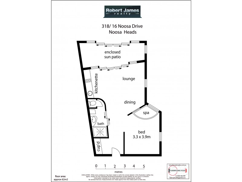 318/16 Noosa Drive, Noosa Heads QLD 4567 Floorplan