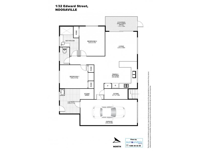 1/32 Edward Street, Noosaville QLD 4566 Floorplan