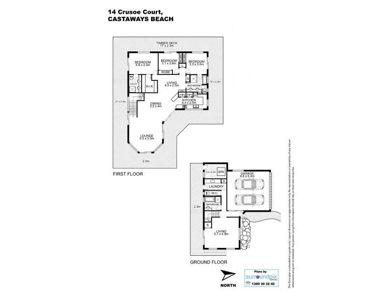 14 Crusoe Court, Castaways Beach QLD 4567 Floorplan