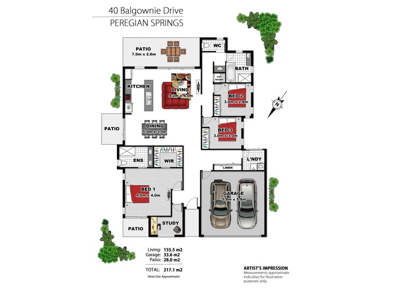 40 Balgownie Drive, Peregian Springs QLD 4573 Floorplan