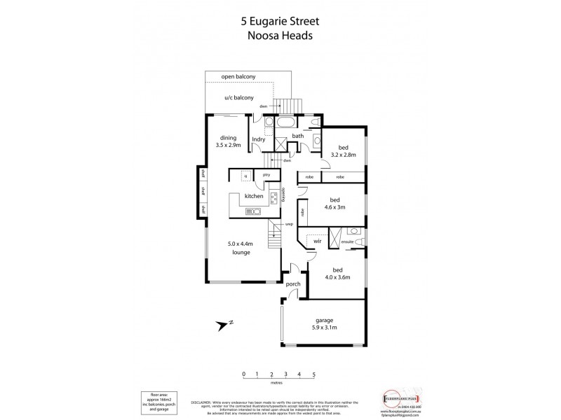 5 Eugarie Street, Noosa Heads QLD 4567 Floorplan