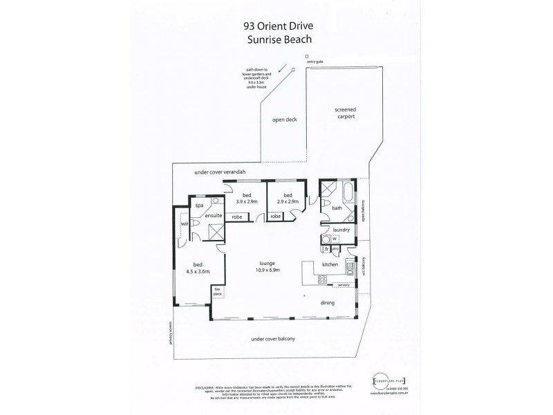 93 Orient Drive, Sunrise Beach QLD 4567 Floorplan