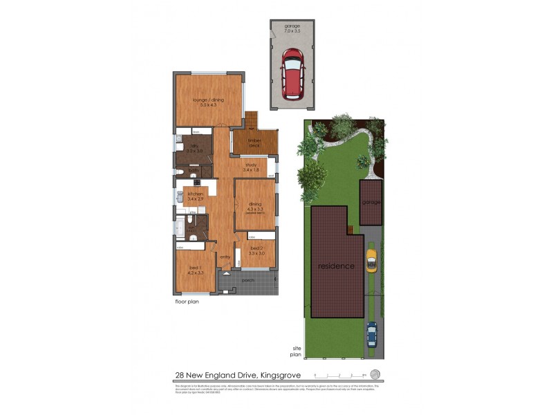 28 New England Drive, Kingsgrove NSW 2208 Floorplan