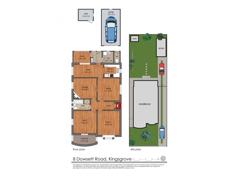 8 Dowsett Road, Kingsgrove NSW 2208 Floorplan