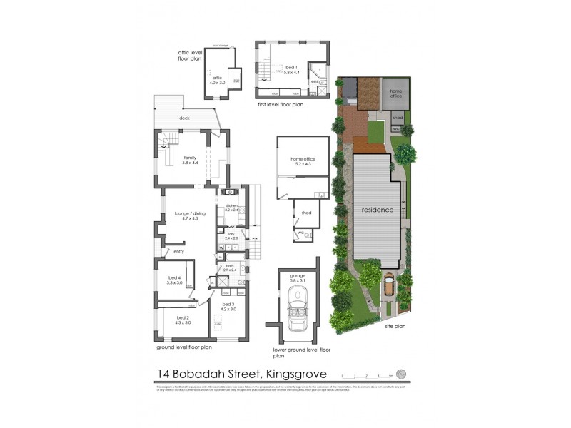 14 Bobadah Street, Kingsgrove NSW 2208 Floorplan