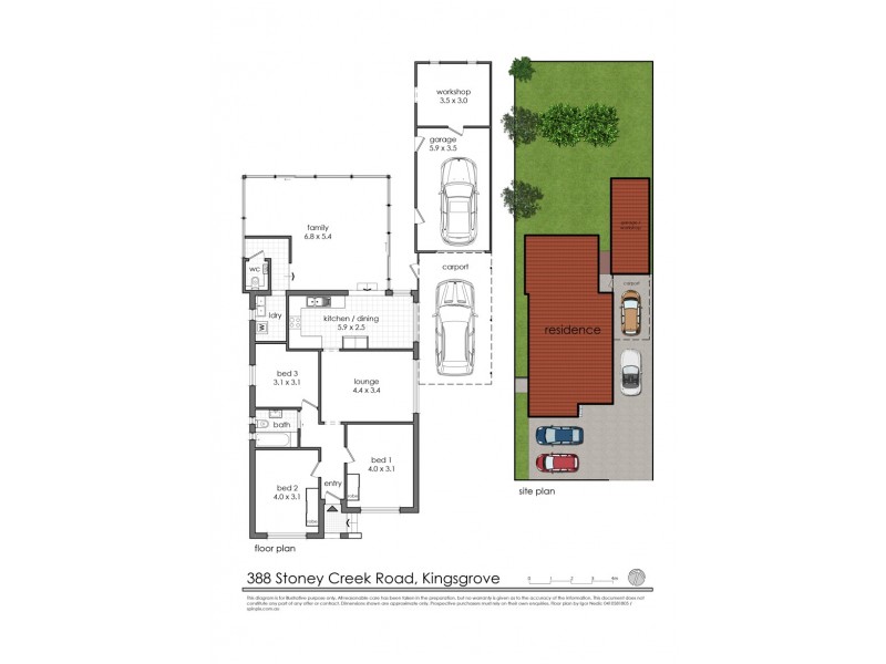 388 Stoney Creek Road, Kingsgrove NSW 2208 Floorplan