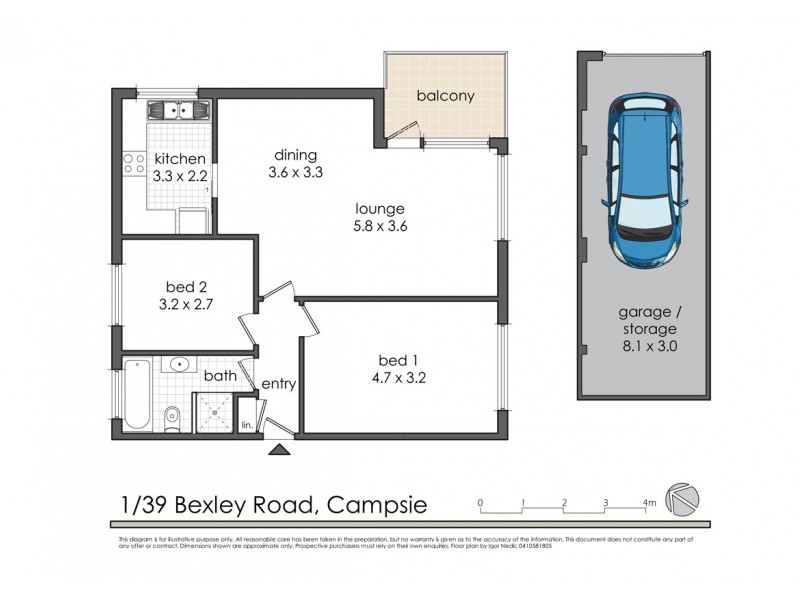 1/39 Bexley Road, Campsie NSW 2194 Floorplan