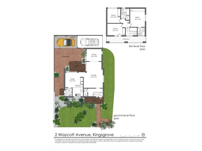 2 Waycott Avenue, Kingsgrove NSW 2208 Floorplan