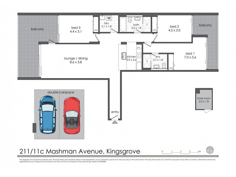 211/11C Mashman Avenue, Kingsgrove NSW 2208 Floorplan