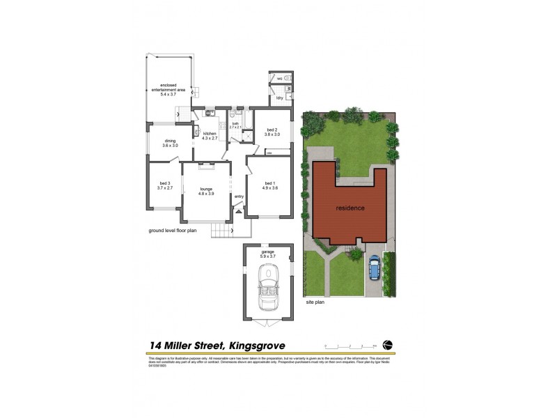 14 Miller Street, Kingsgrove NSW 2208 Floorplan