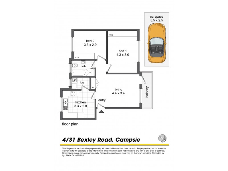 4/31 Bexley Road, Campsie NSW 2194 Floorplan
