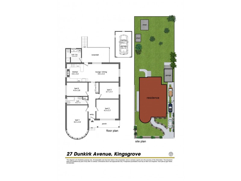 27 Dunkirk Avenue, Kingsgrove NSW 2208 Floorplan