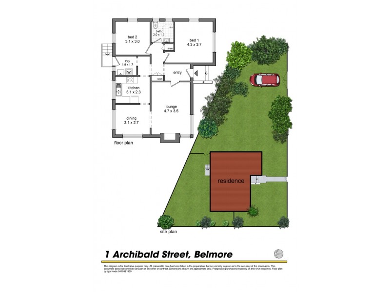 1 Archibald Street, Belmore NSW 2192 Floorplan