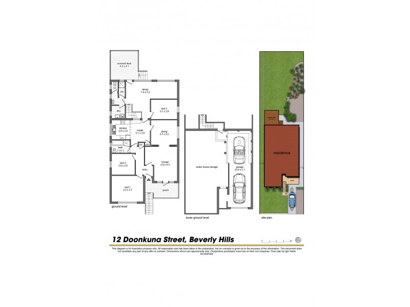 12 Doonkuna Street, Beverly Hills NSW 2209 Floorplan