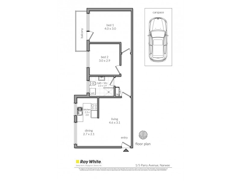 1/5 Parry Avenue, Narwee NSW 2209 Floorplan