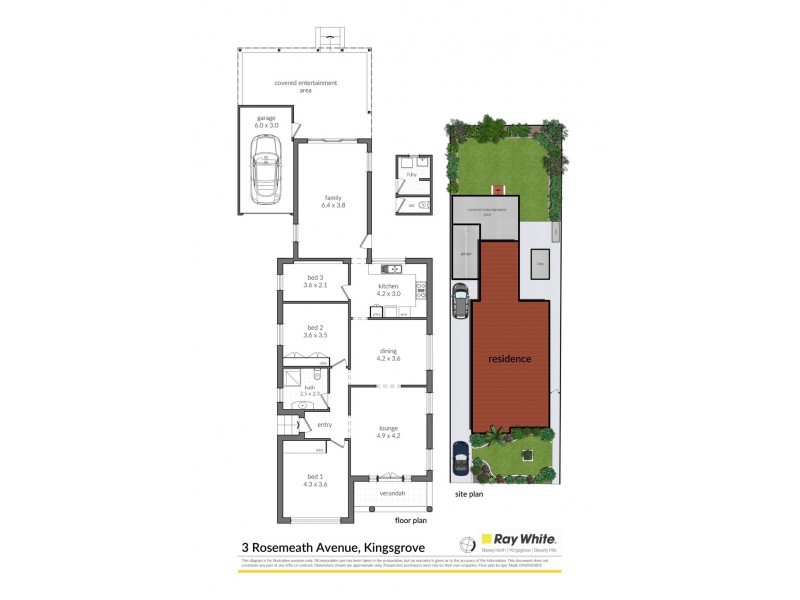 3 Rosemeath Avenue, Kingsgrove NSW 2208 Floorplan