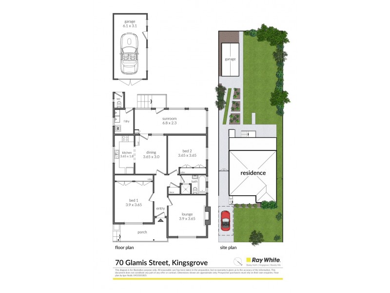 70 Glamis Street, Kingsgrove NSW 2208 Floorplan