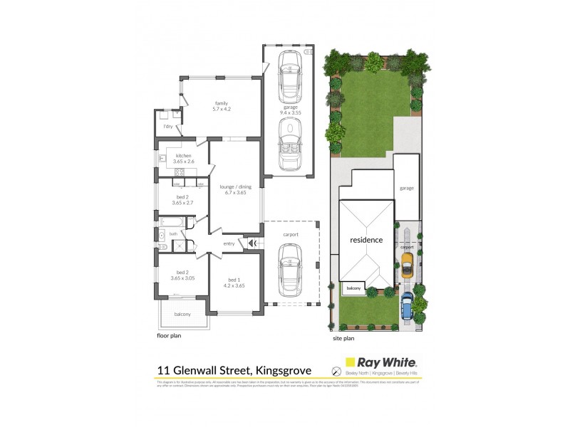 11 Glenwall Street, Kingsgrove NSW 2208 Floorplan