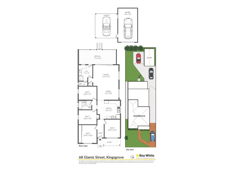68 Glamis Street, Kingsgrove NSW 2208 Floorplan