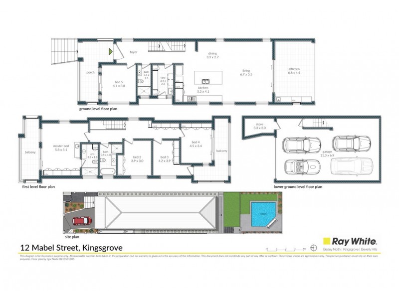 12 Mabel Street, Kingsgrove NSW 2208 Floorplan