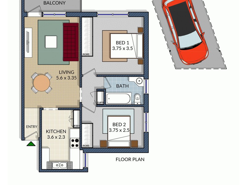 10/1 Bryant Street, Narwee NSW 2209 Floorplan