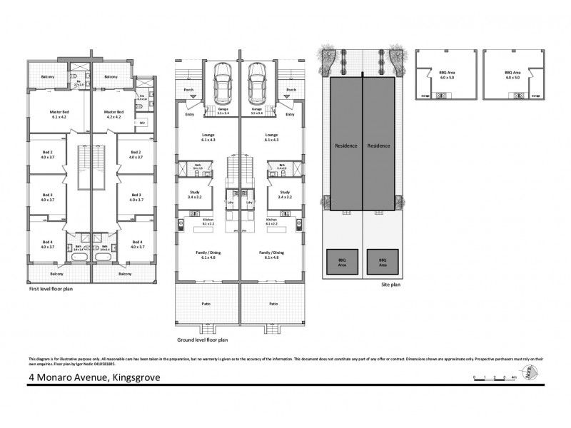 4 and 4A Monaro Avenue, Kingsgrove NSW 2208 Floorplan