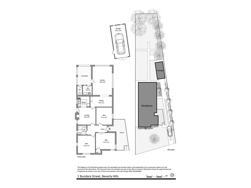 1 Bundara Street, Beverly Hills NSW 2209 Floorplan